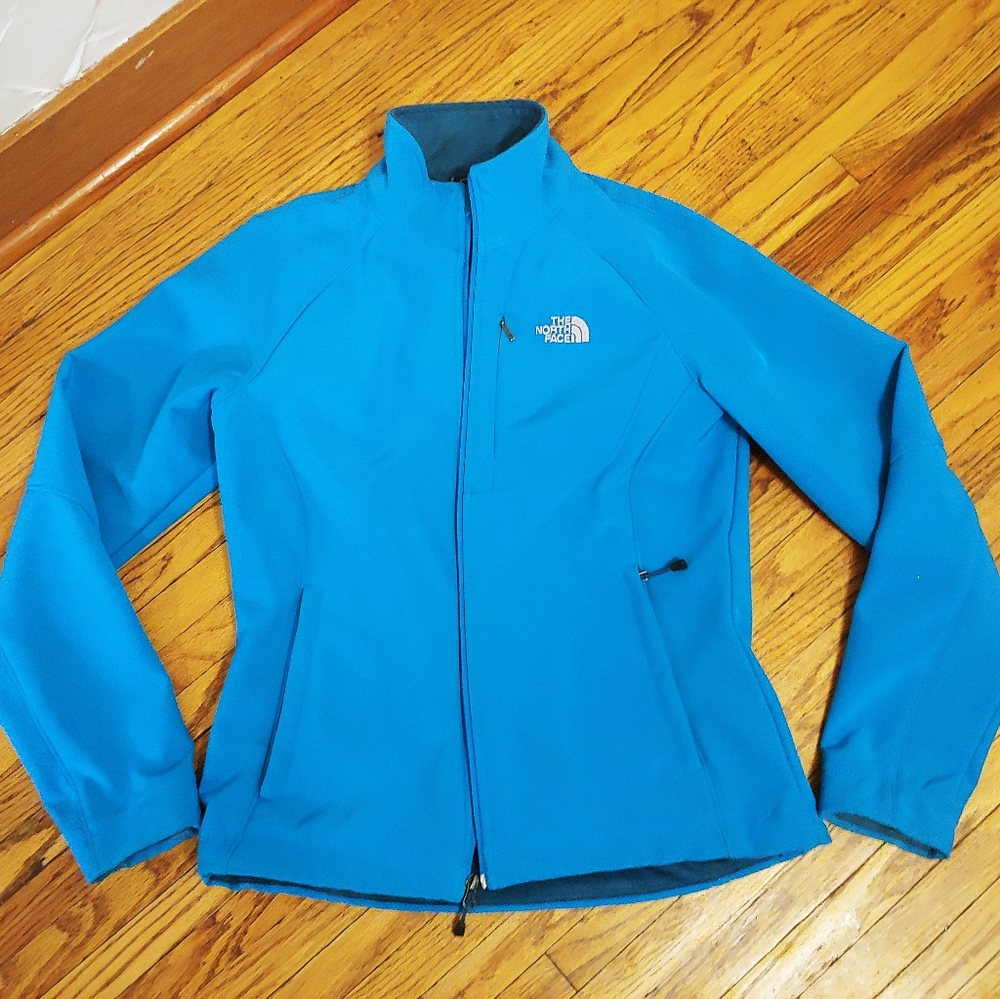 North Face women blue light jacket sz Small